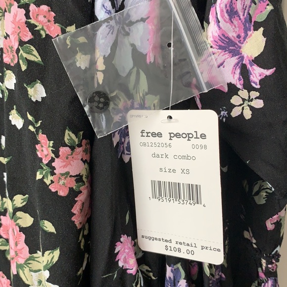 Free People Loretta Printed Floral Tunic Top - Picture 14 of 16